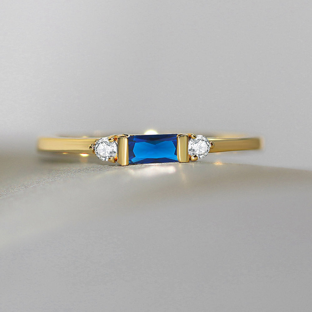 Anello fidanzamento geometrico