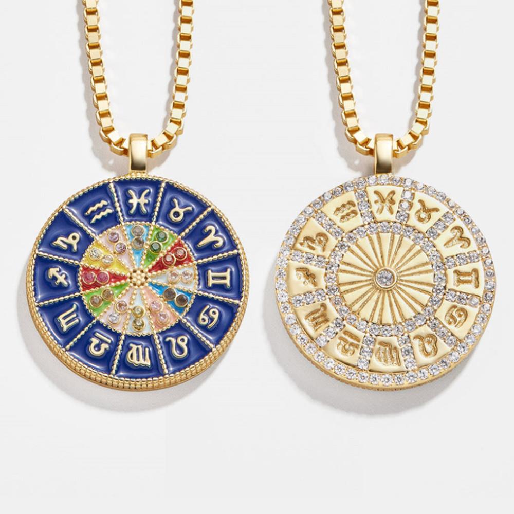 Collana segni zodiacali doppio lato