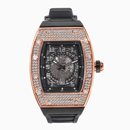 Orologio uomo cristalli silicone