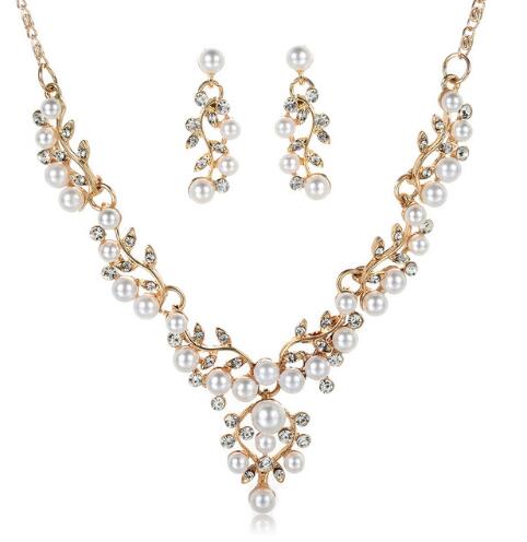 Collana e Orecchini Perla Fiore