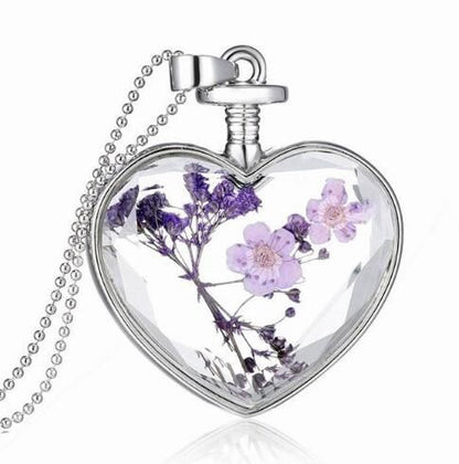 Collana pendente in vetro