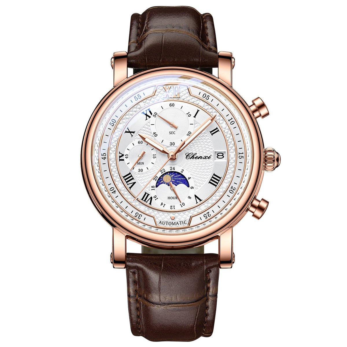 Orologio Multifunzione da Uomo Tre Quadranti