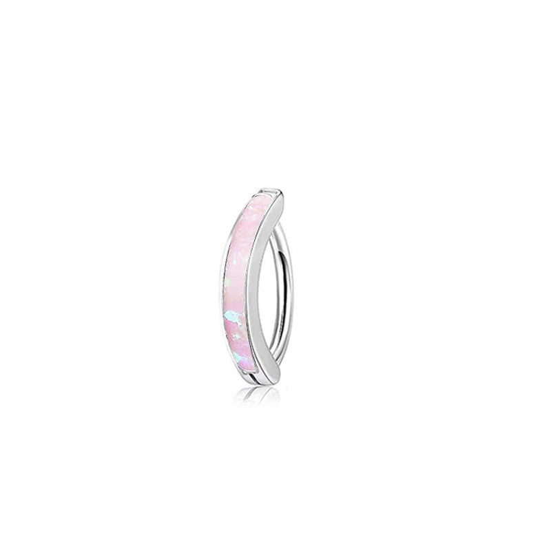 Piercing ombelico zircone in acciaio e rame
