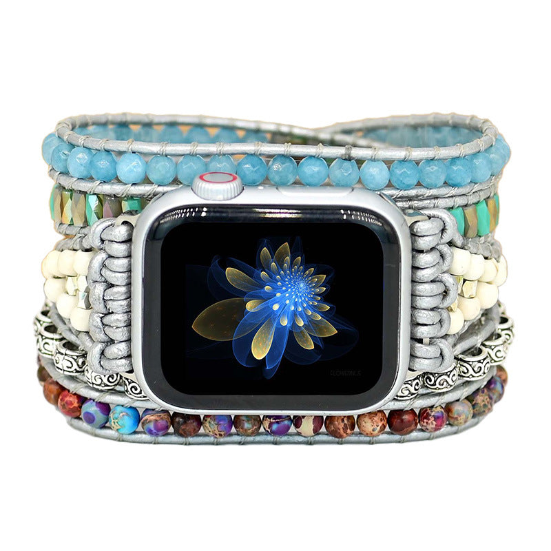 Orologio con perline di pietra