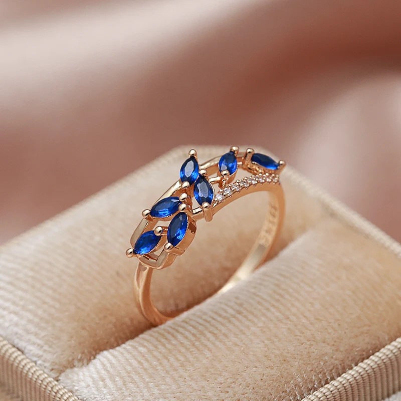 Anello zircone a bocciolo