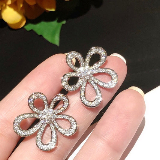 Orecchini girasole cavi da donna