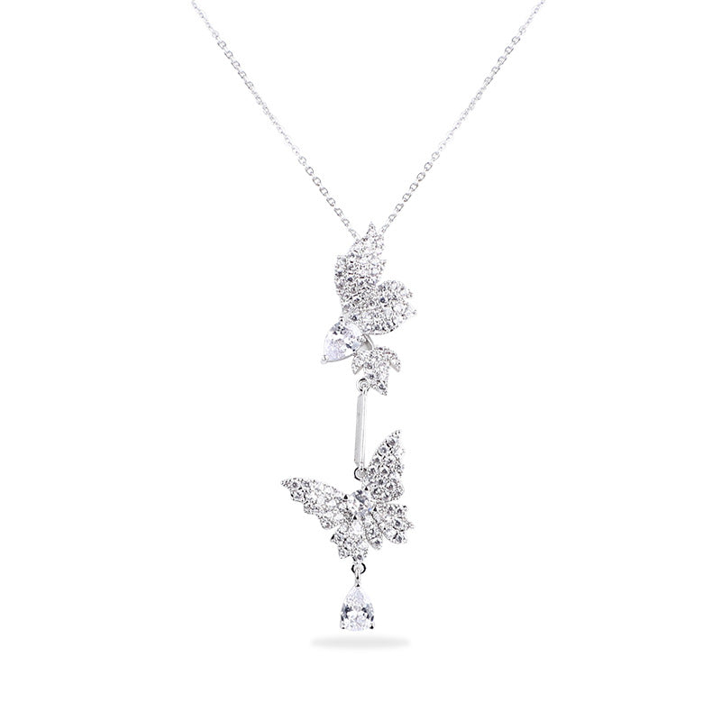 Set collana orecchini farfalla