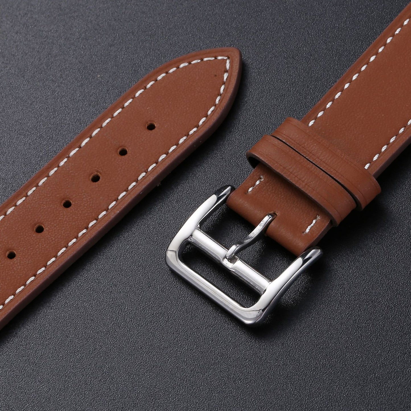 Orologio in pelle con motivo ago
