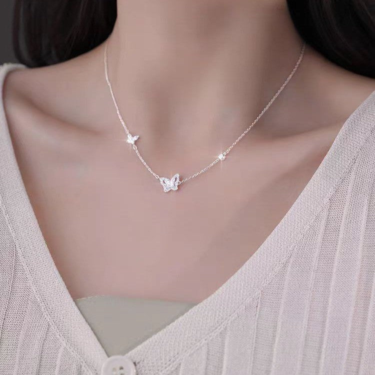 Collana farfalla argento da donna