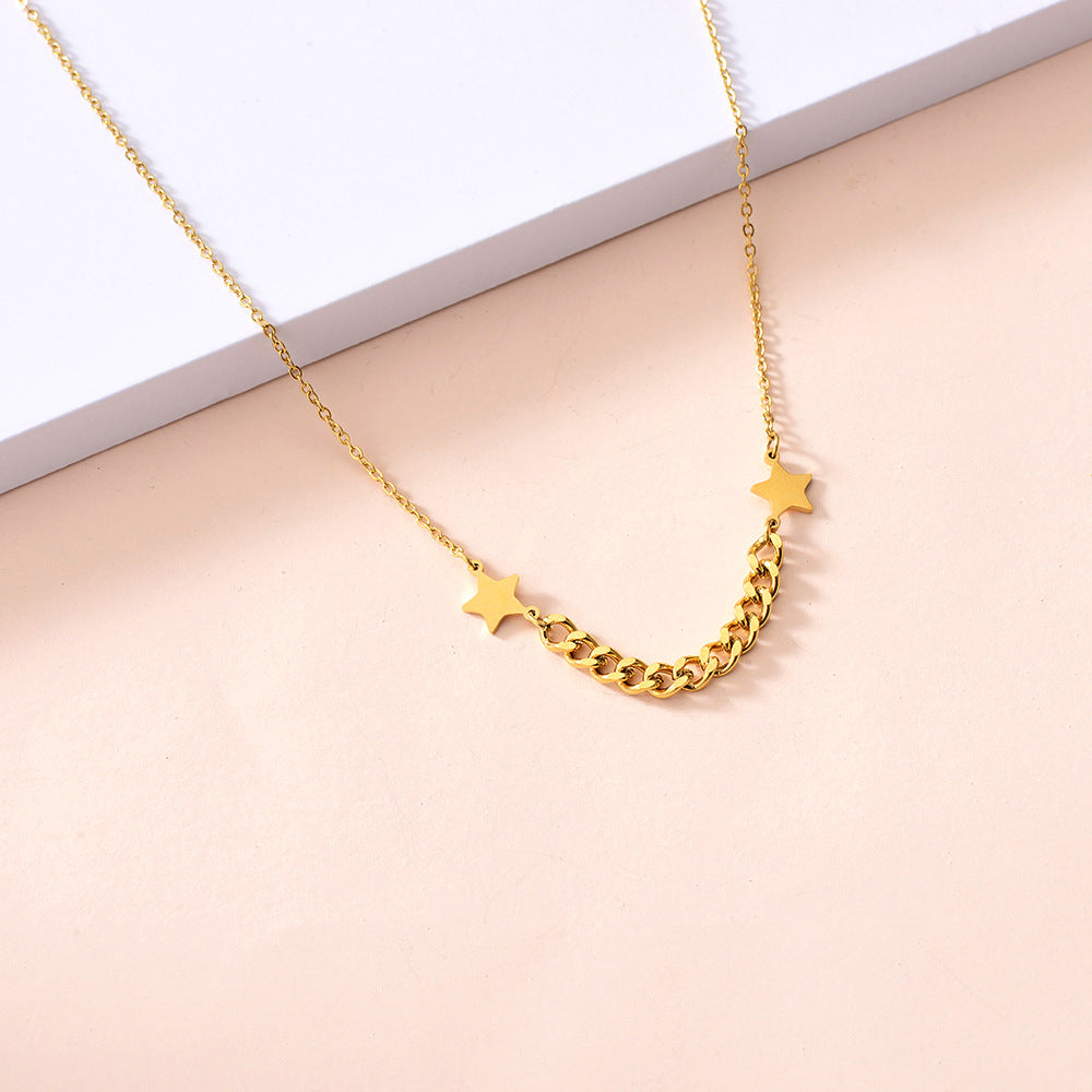 Collana farfalla cuore satinata