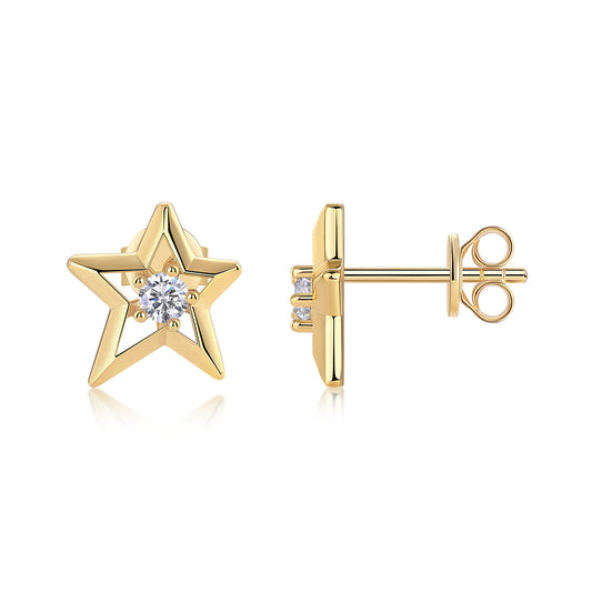 Orecchini stella in argento