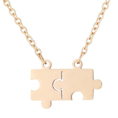 Collana puzzle acciaio