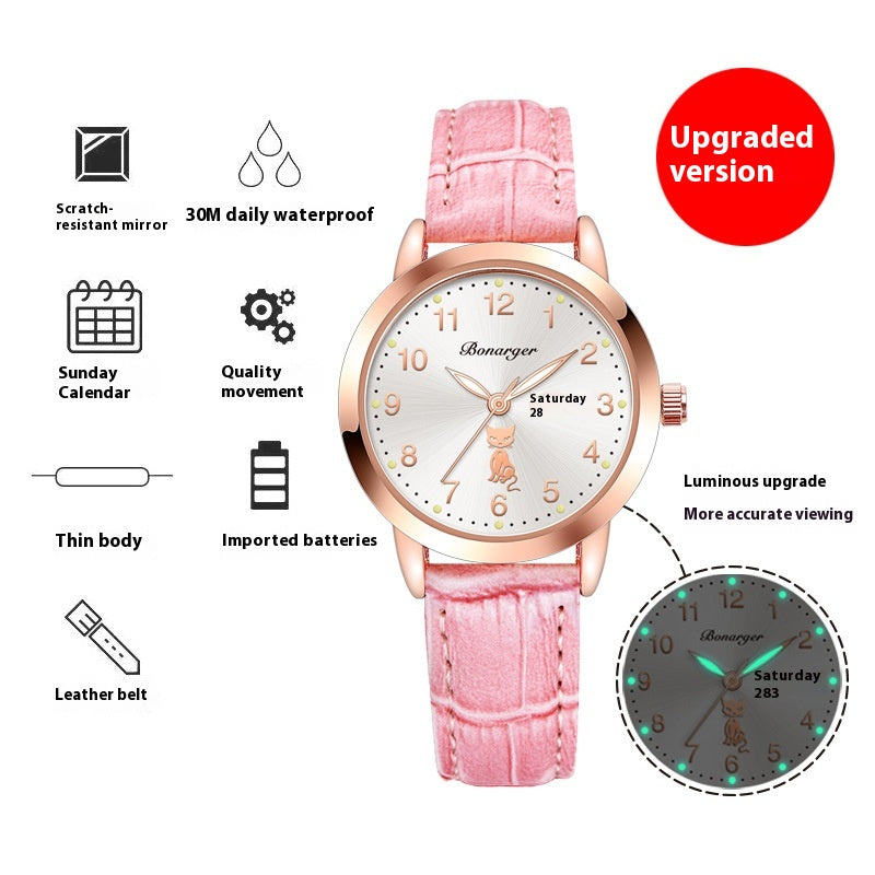 Orologio donna impermeabile Luminoso Semplice