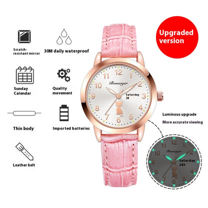 Orologio donna impermeabile Luminoso Semplice