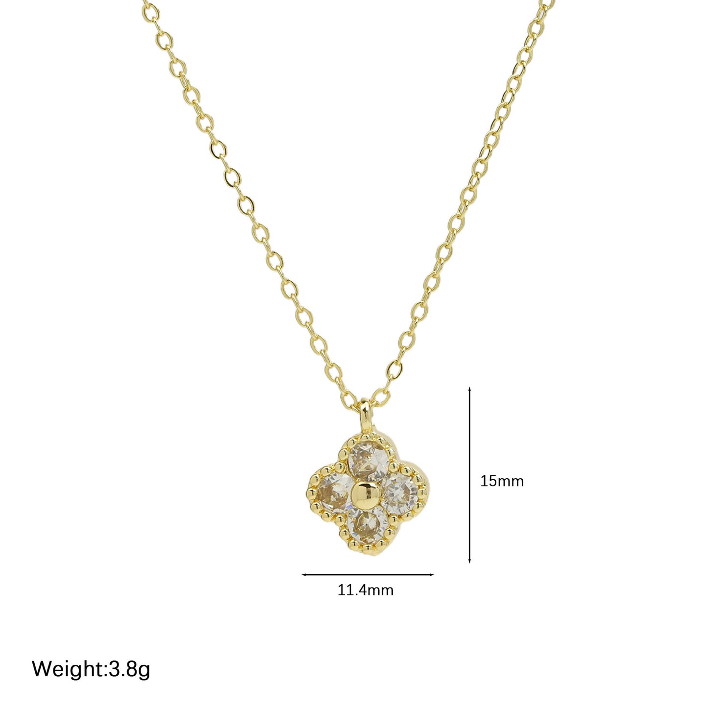 Collana trifoglio fortunato