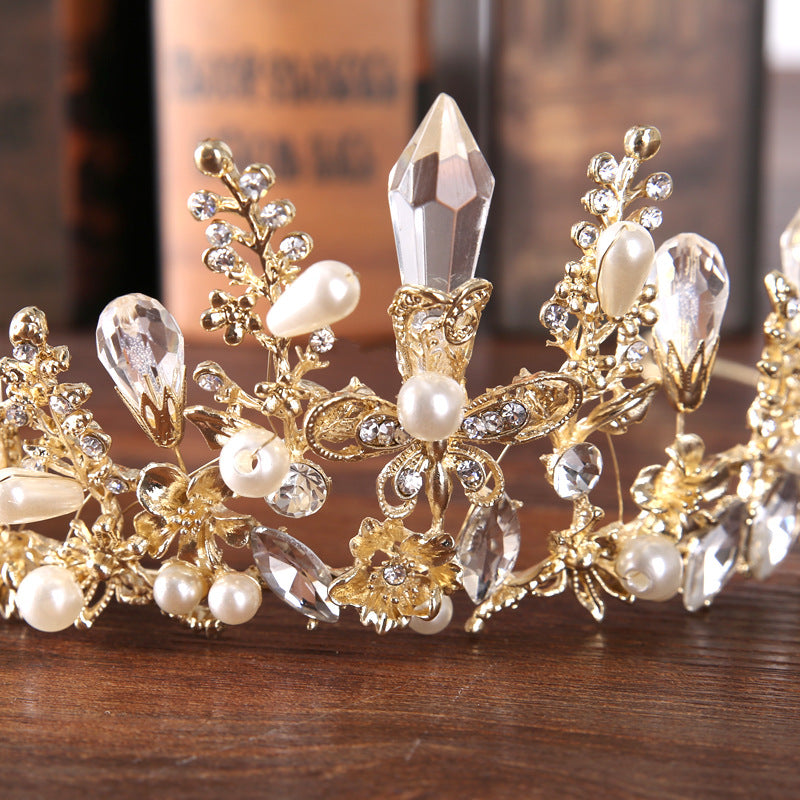 Tiara barocca con cristalli