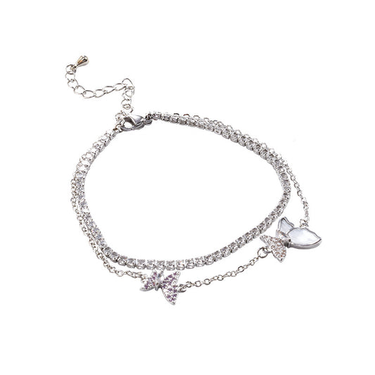 Bracciale farfalla zircone