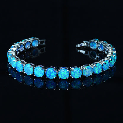Bracciale Opale Bianco e Blu