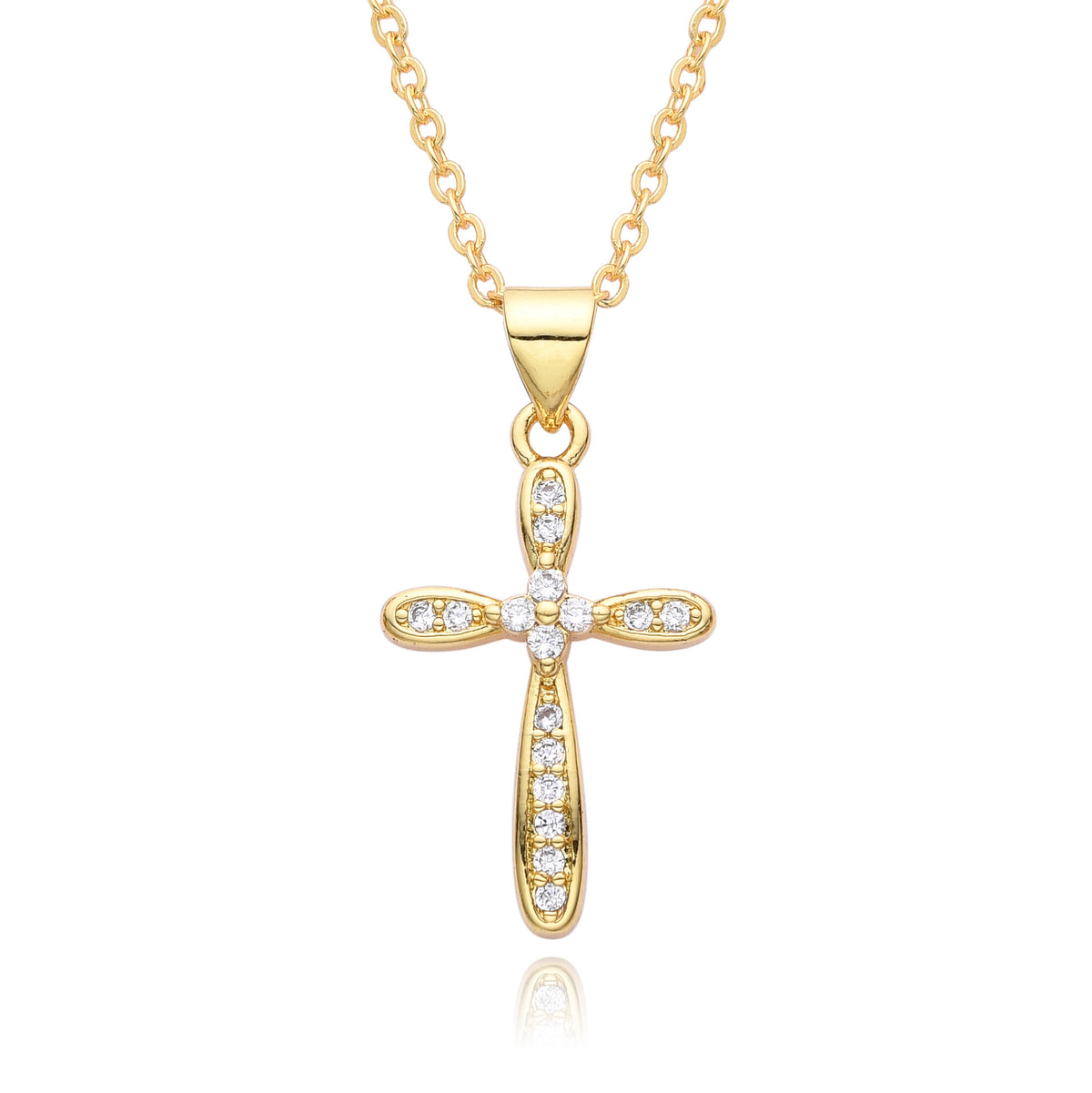 Collana rame zirconi micro da donna