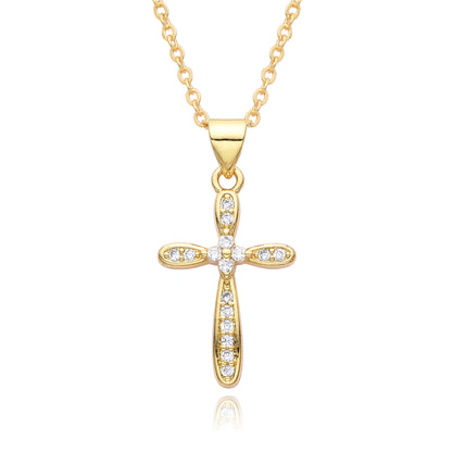 Collana rame zirconi micro da donna