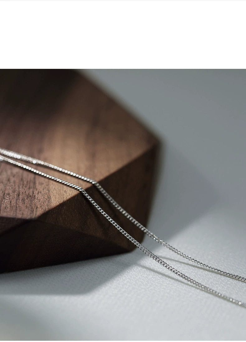 Collana argento geometrica Ovale concava