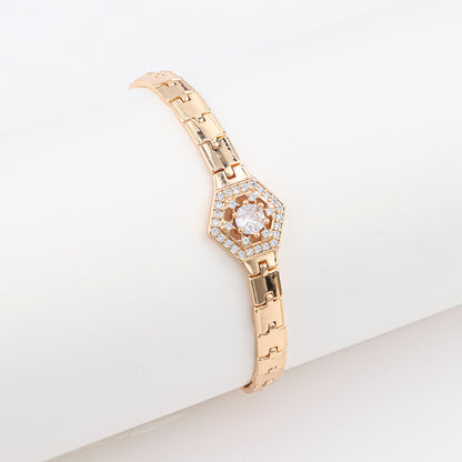 Bracciale farfalla trifoglio oro