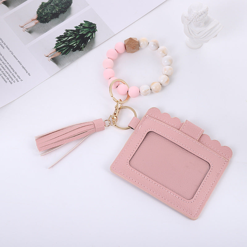 Braccialetto silicone perline