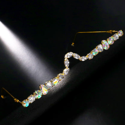 Occhiali con montatura strass