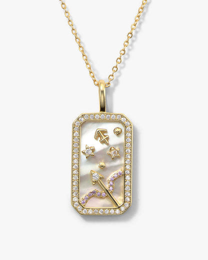 Collana zodiaco con diamanti