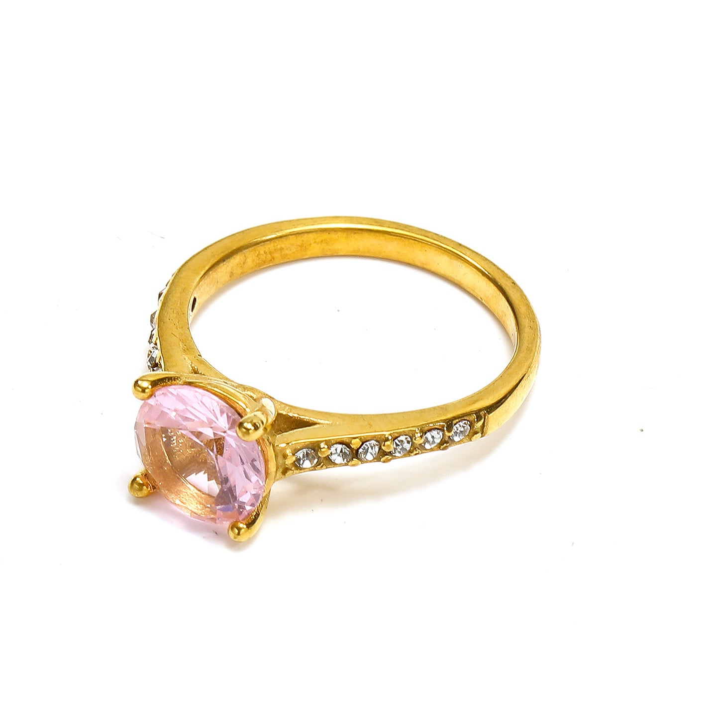 Anello zirconi a griffa