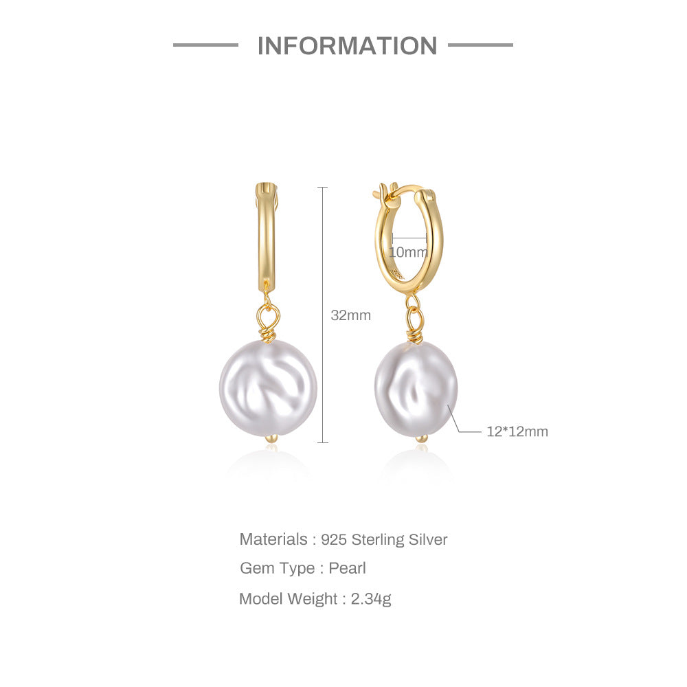 Orecchini perle barocche argento 925