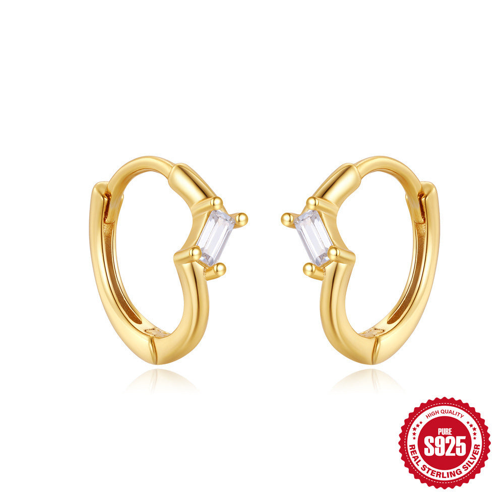 Orecchini argento zircone delicati