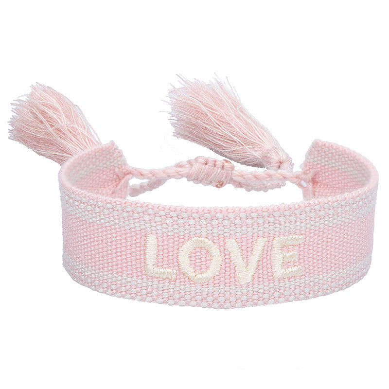 Bracciale coppia con ricamo