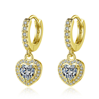 Orecchini zircone cuore