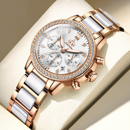 Orologio donna al quarzo con strass