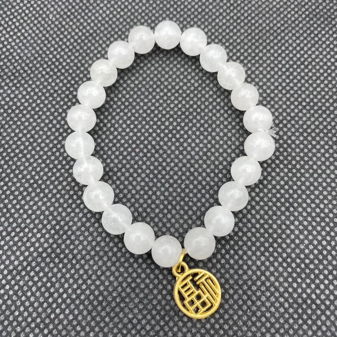 Bracciale marmo bianco