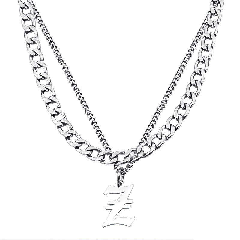 Collana Lettera Titanio