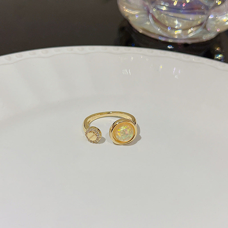 Anello farfalla zircone regolabile da donna