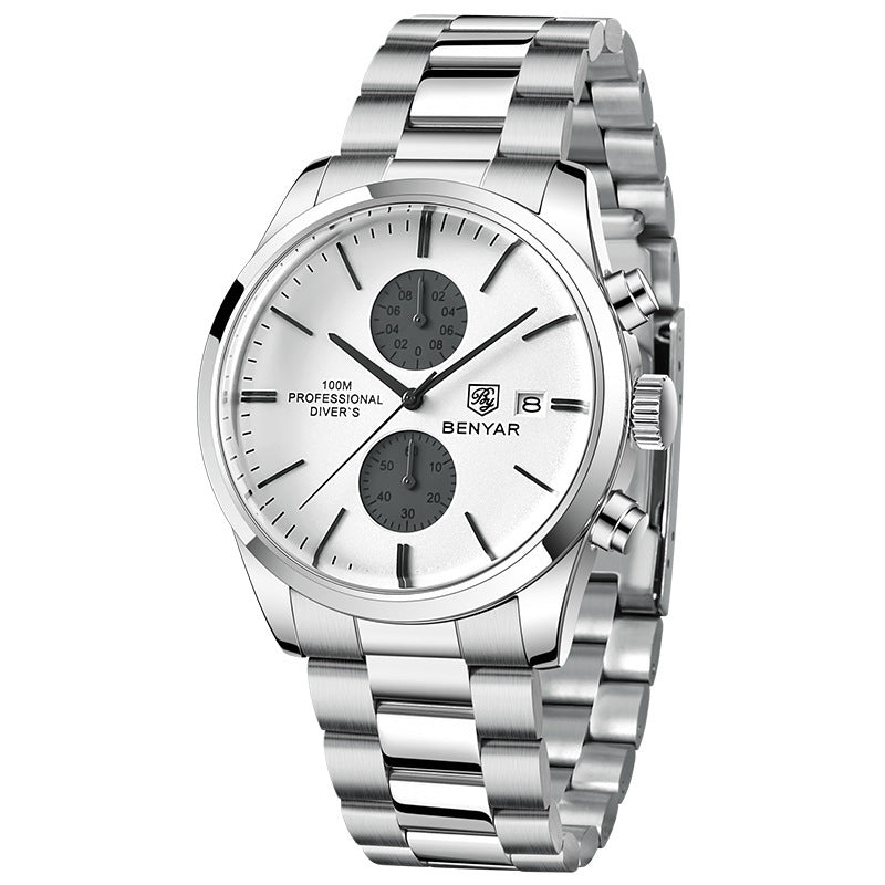 Orologio da uomo multifunzione impermeabile al quarzo