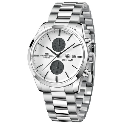 Orologio da uomo multifunzione impermeabile al quarzo
