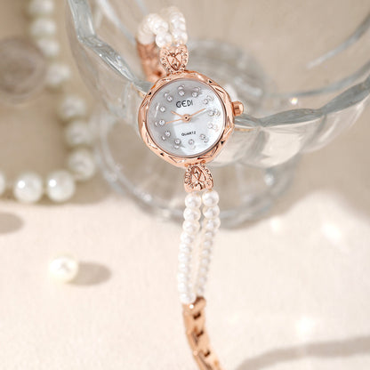 Orologio cinturino di perle