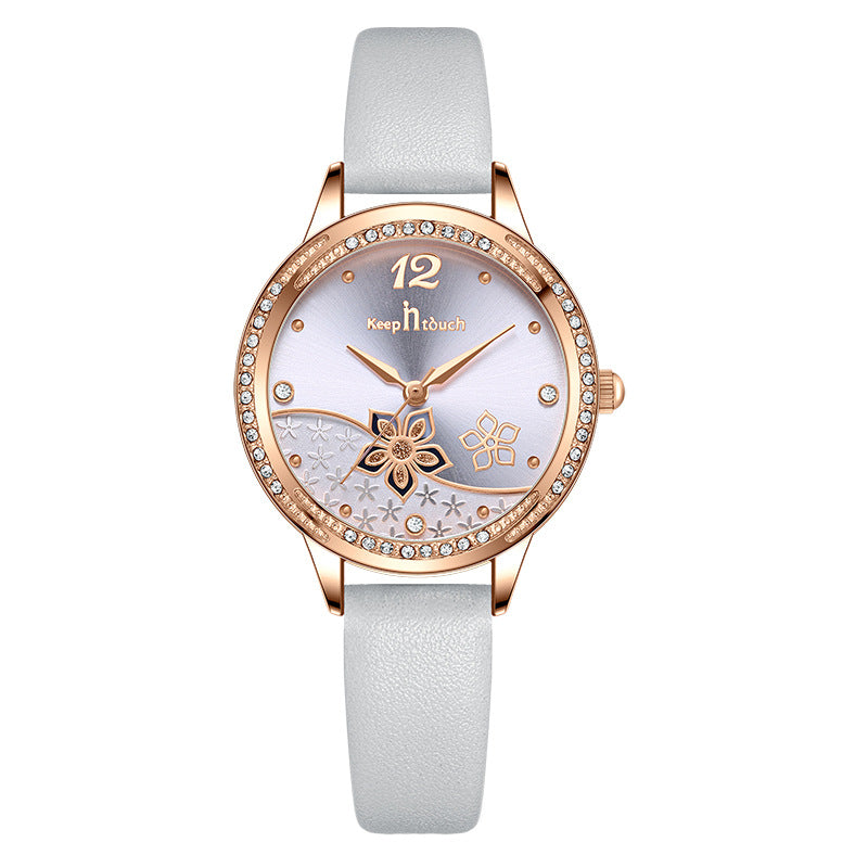 Orologio da donna floreale impermeabile