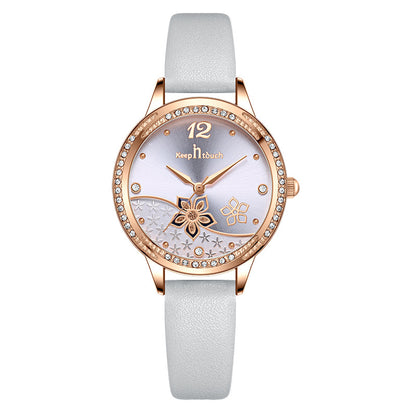 Orologio da donna floreale impermeabile