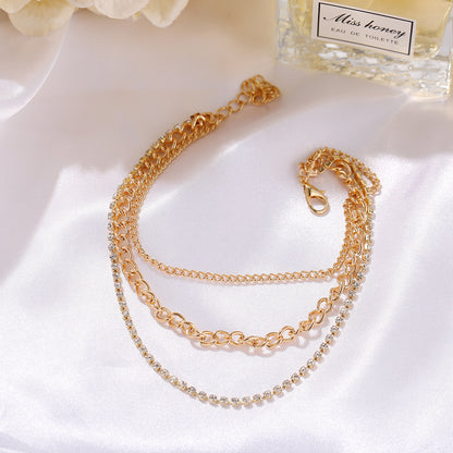 Cavigliera perline boho