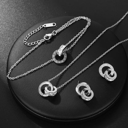 Collana Doppia Titanio