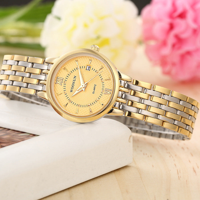Orologio vintage acciaio con calendario