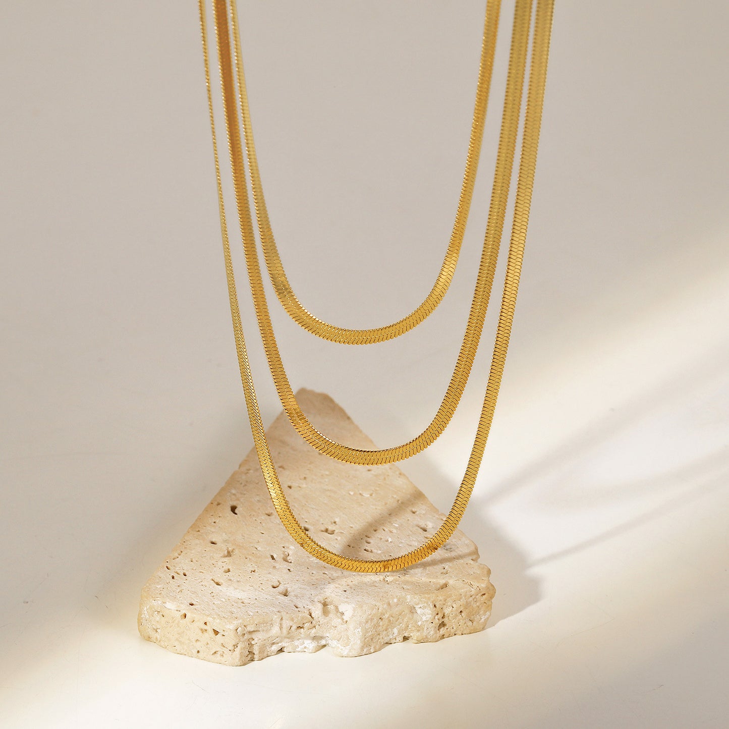 Collana Catena Serpente a strati