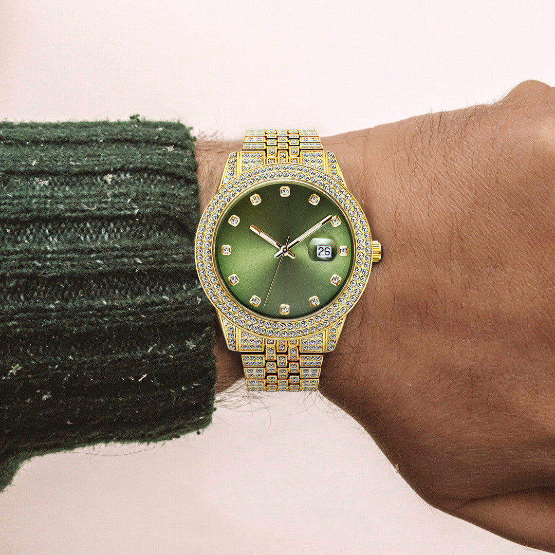 Orologio con cristalli luminescenti
