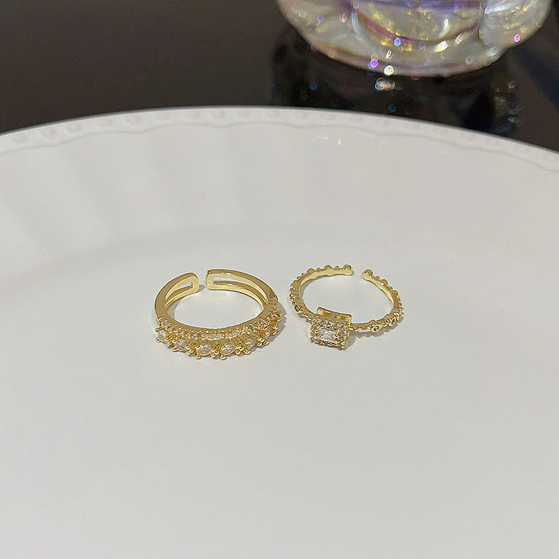 Anello farfalla zircone regolabile da donna