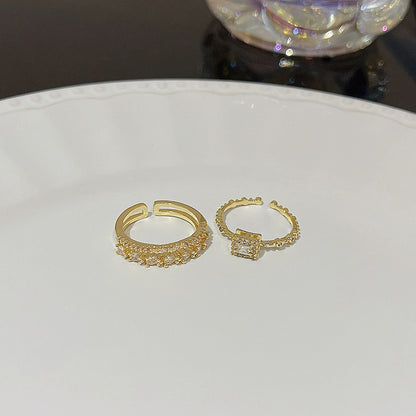 Anello farfalla zircone regolabile da donna
